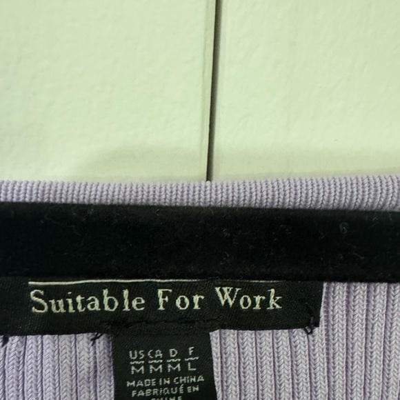 Suitable for work shirt, purple size medium/ large - Picture 2 of 3